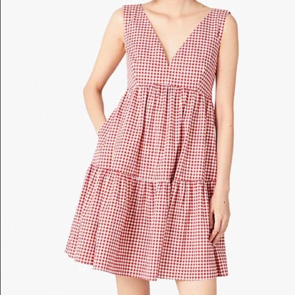 kate spade Red Gingham Mini Dress